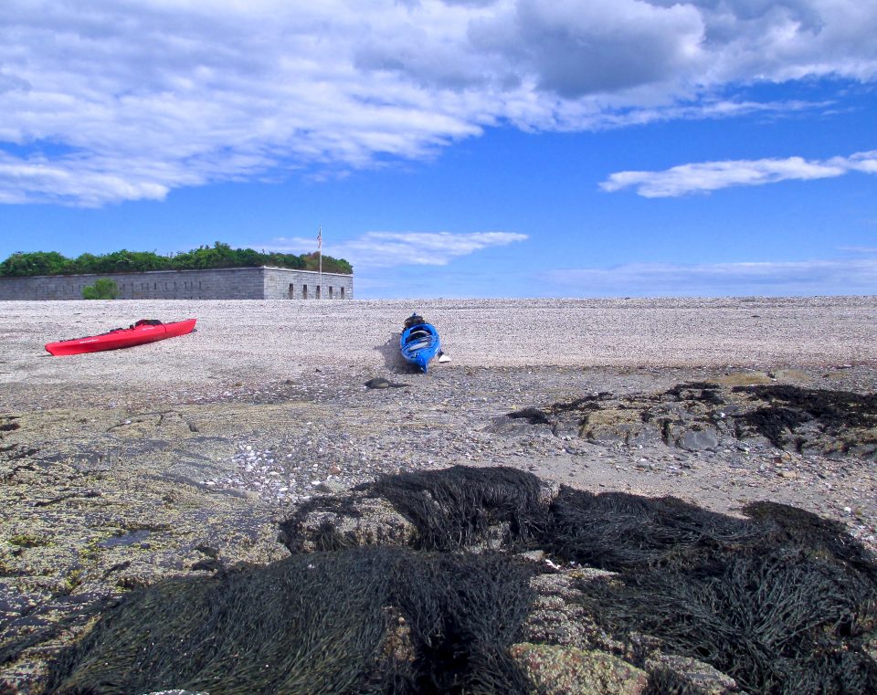 Kayaking Fort Casco Bay Portland, ME Where history and