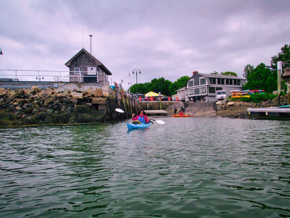 Kayaking Pepperell Cove Kittery, ME Wilderness Girls Kayaking